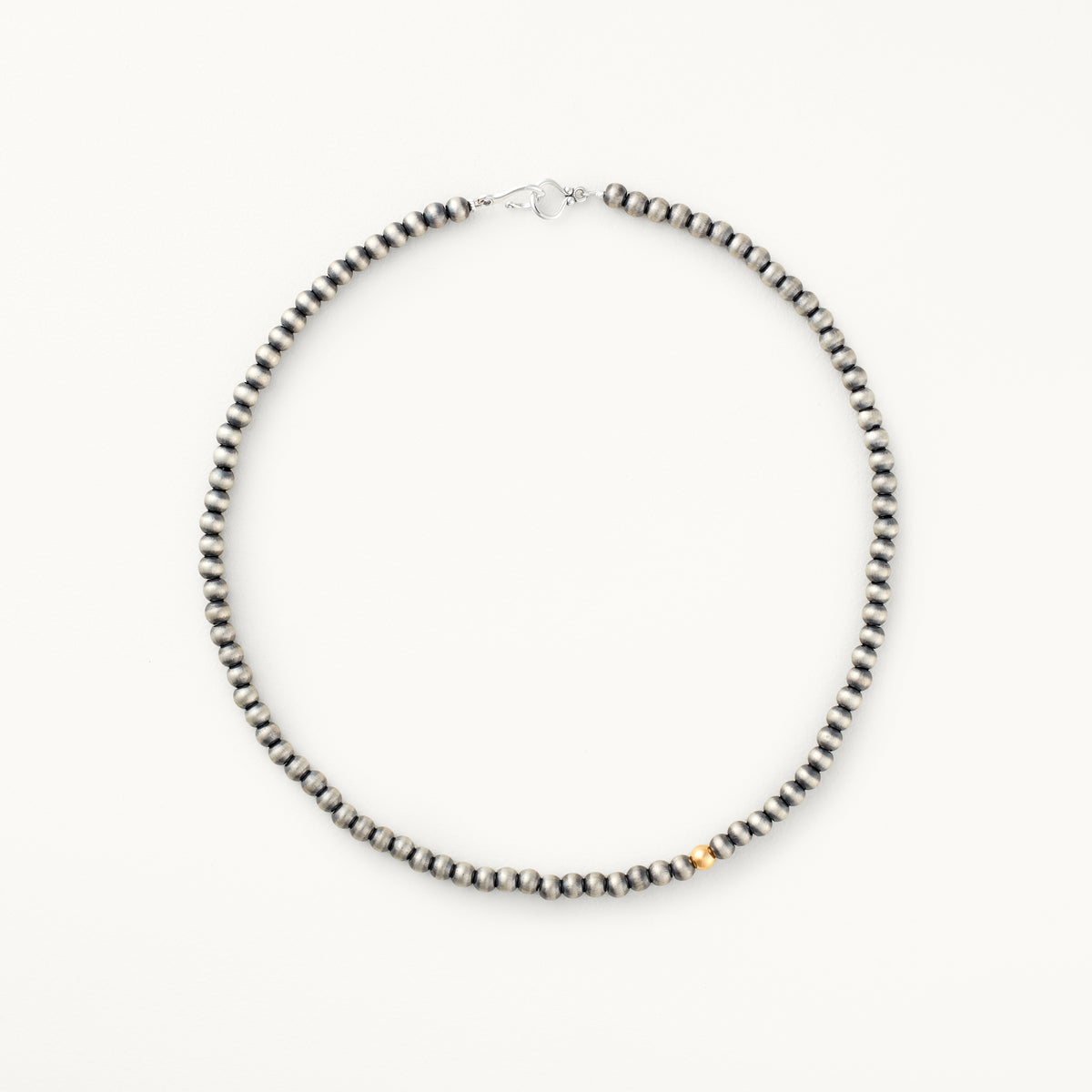 5mm Santa Fe Pearl Necklace with 14K Gold Accent Bead