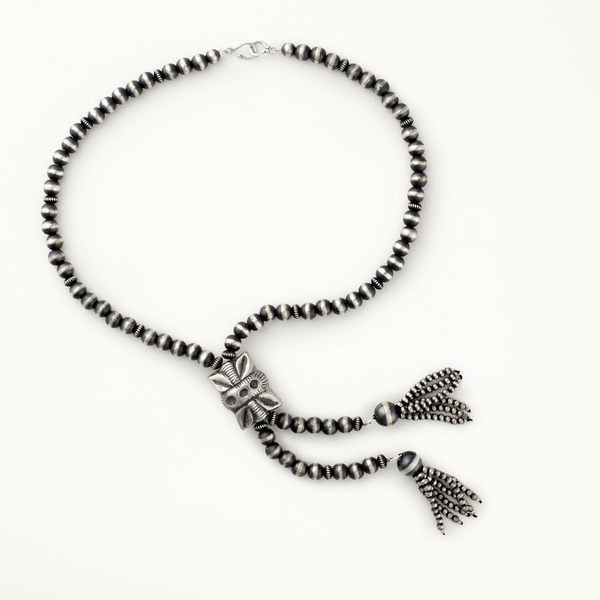 Bolo-Style Necklace with Tassel Ends