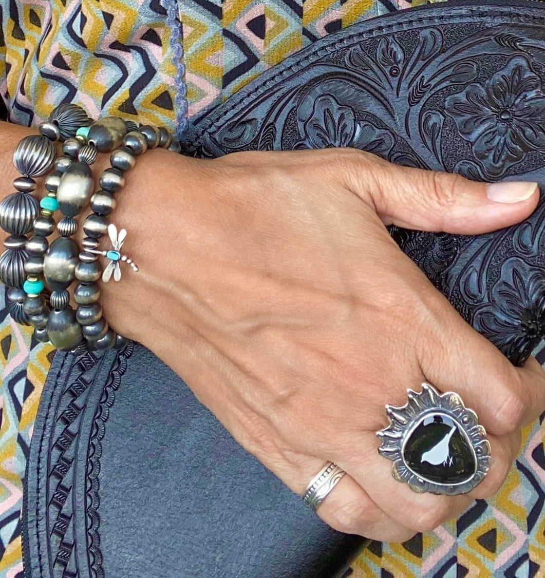 A Shoofly Staple: The Bird Sterling Silver Ring