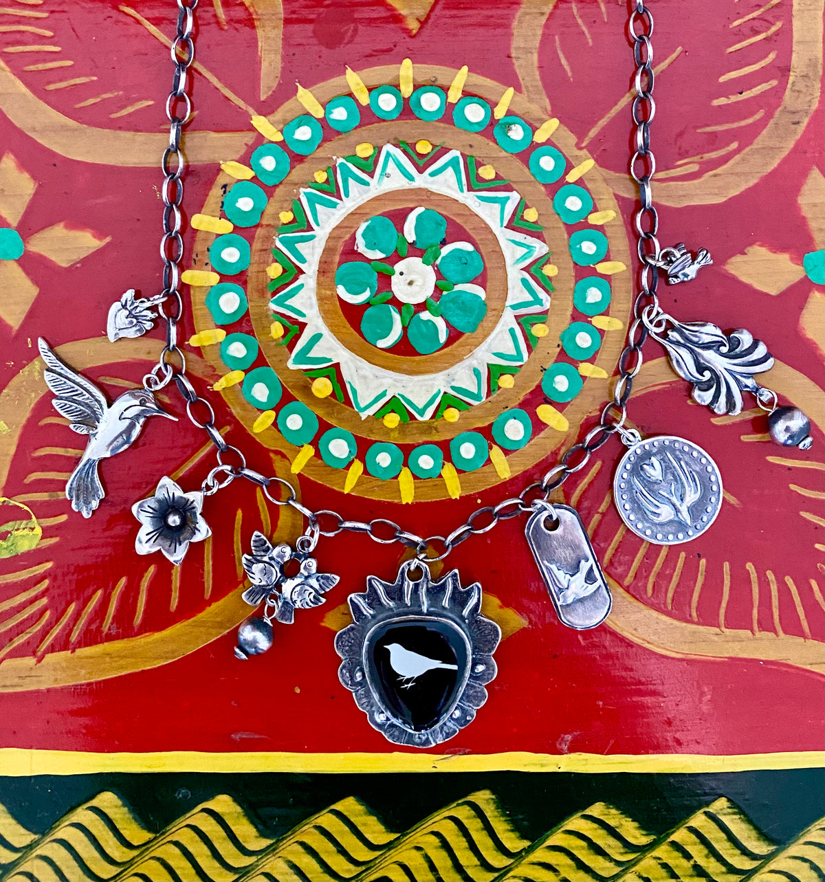 Sterling Silver Storyteller Charm Necklace