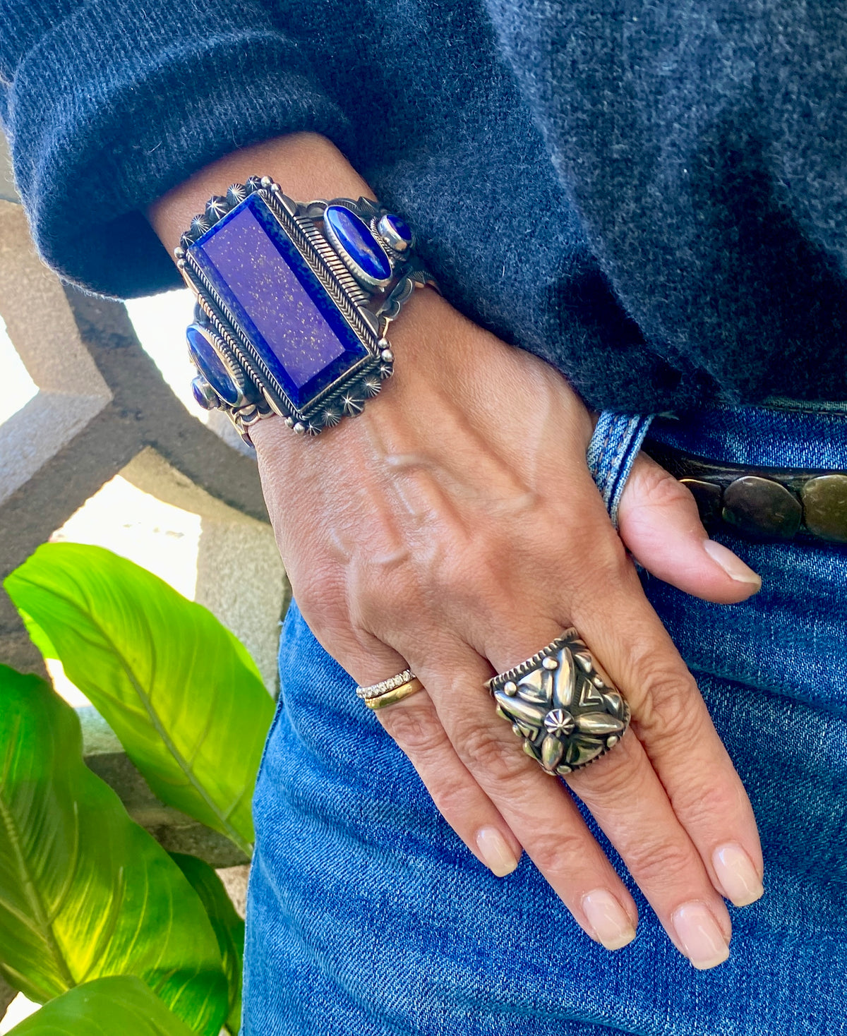 "Big Daddy" Blue Lapis Statement Cuff