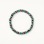 6mm Turquoise Santa Fe Pearl Stretch Bracelet