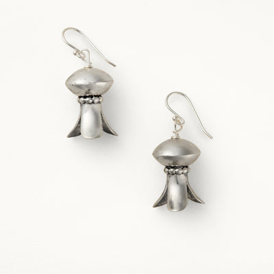 Sterling Silver Squash Blossom Earrings