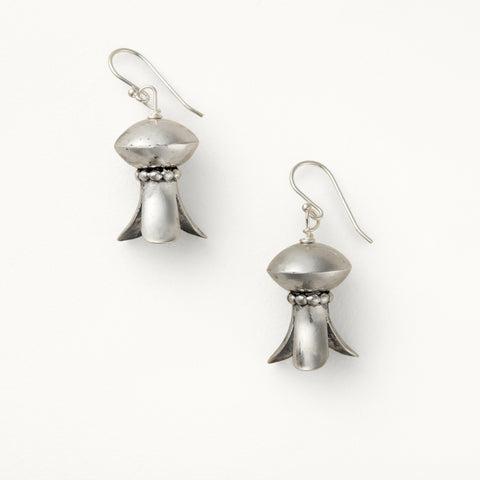 Sterling Silver Squash Blossom Earrings