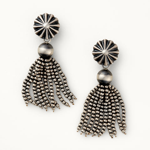 Star Post Tassel Earrings