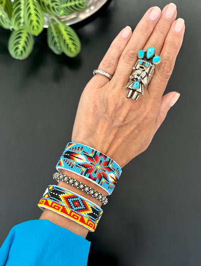Turquoise Kachina Navajo Jewelry Set