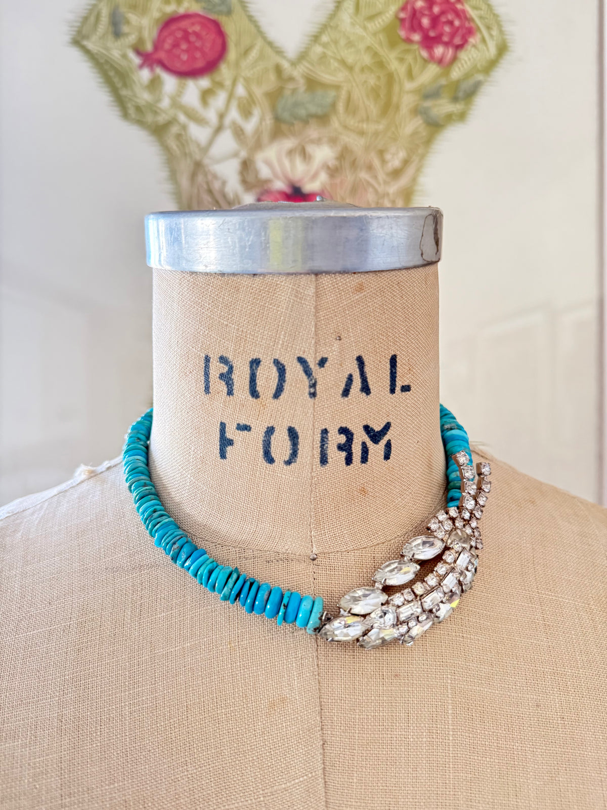 Turquoise Rhinestone Necklaces