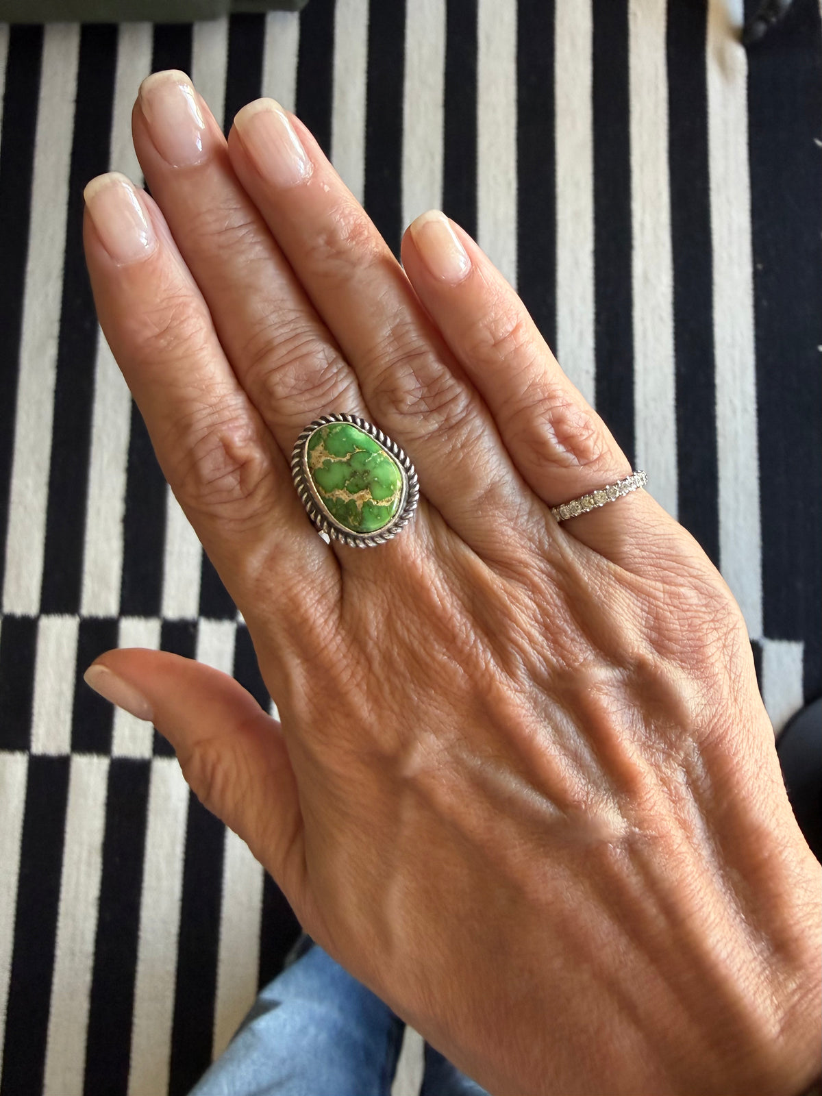 Sonran Gold Turquoise Rings