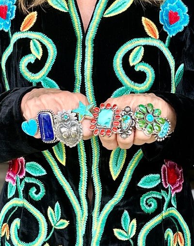 Colorful Statement Rings