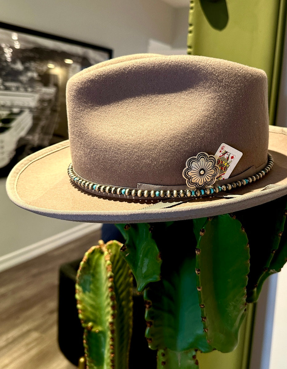 Santa Fe Pearl & Turquoise Hat Band🤠