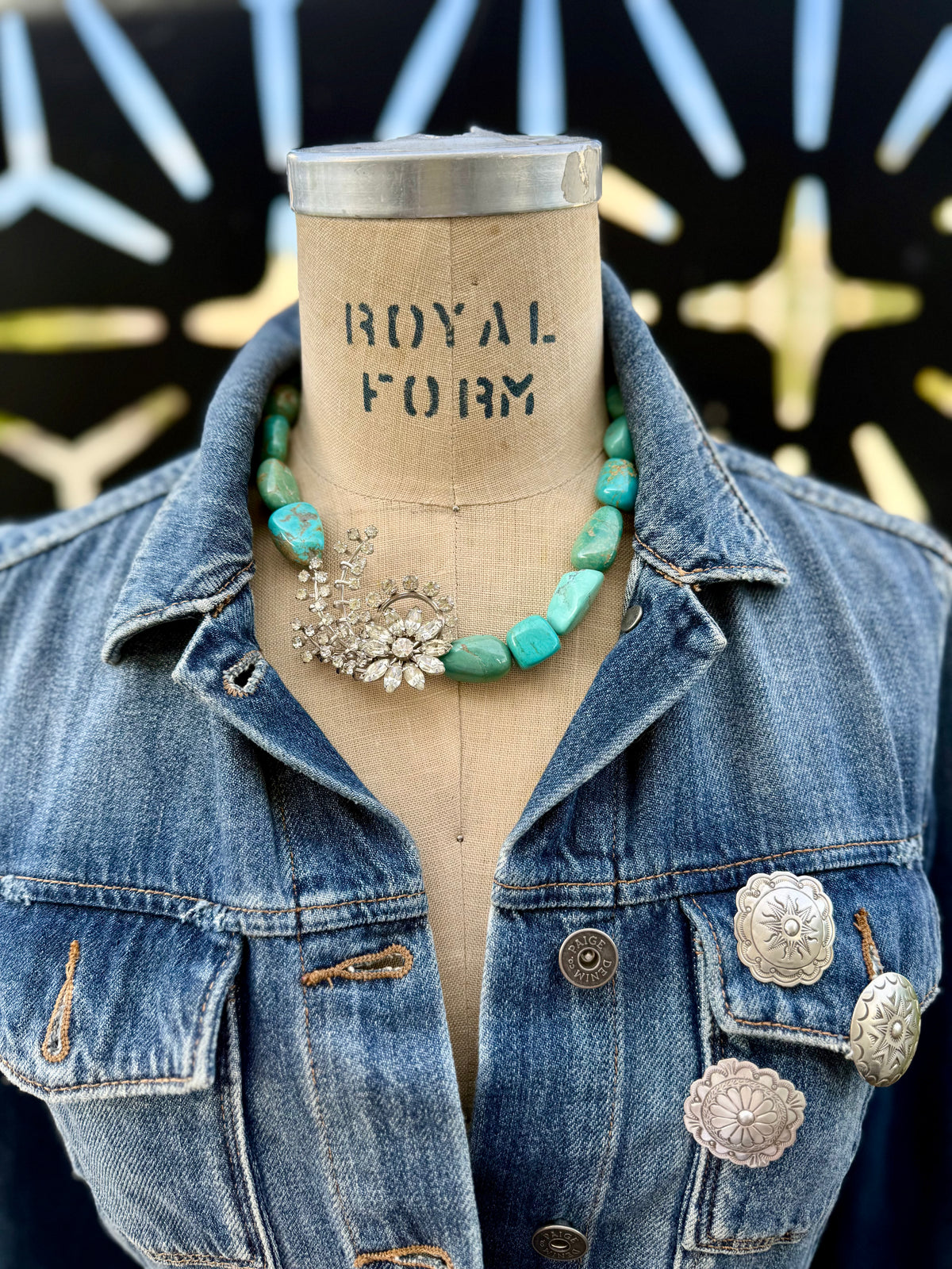 Rhinestone Turquoise Necklaces