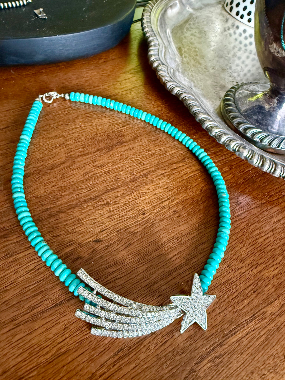 Rhinestone Turquoise Necklaces