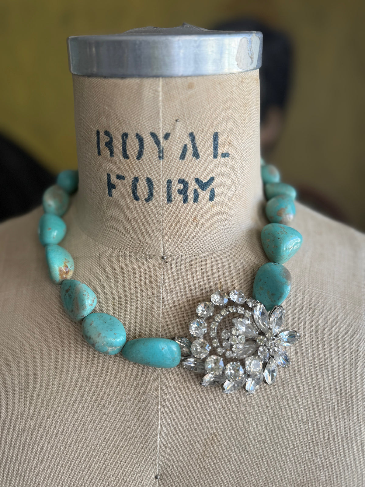 Rhinestone Turquoise Necklaces