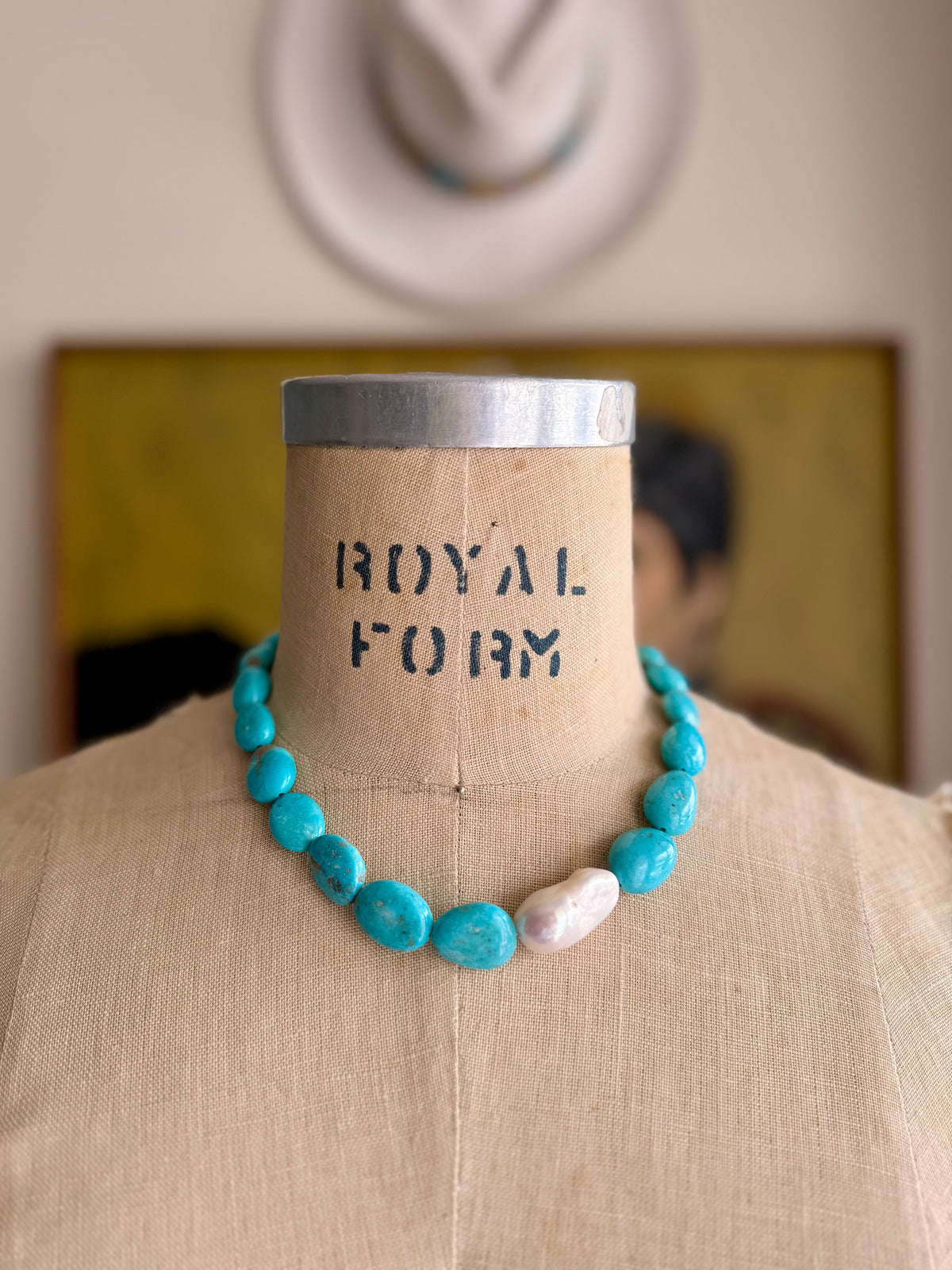 Turquoise Pearl Necklaces