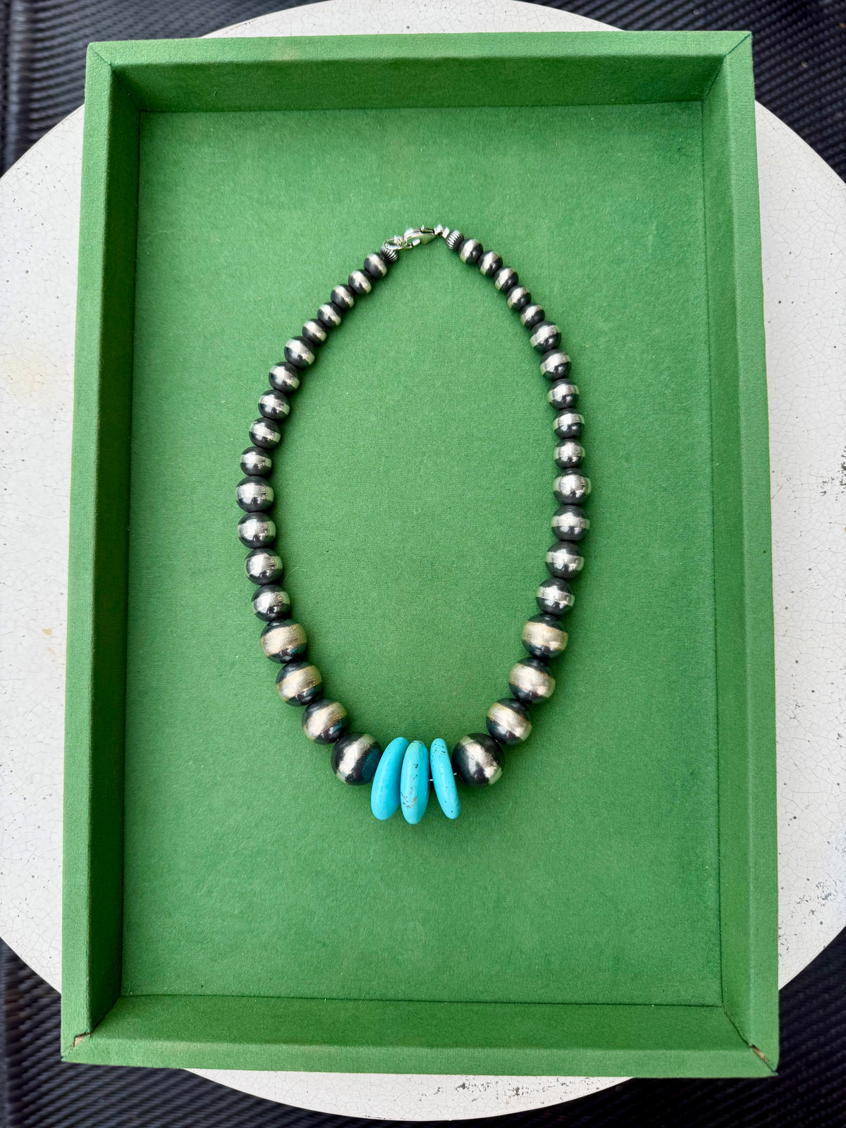 Navajo Pearl and Turquoise Necklaces