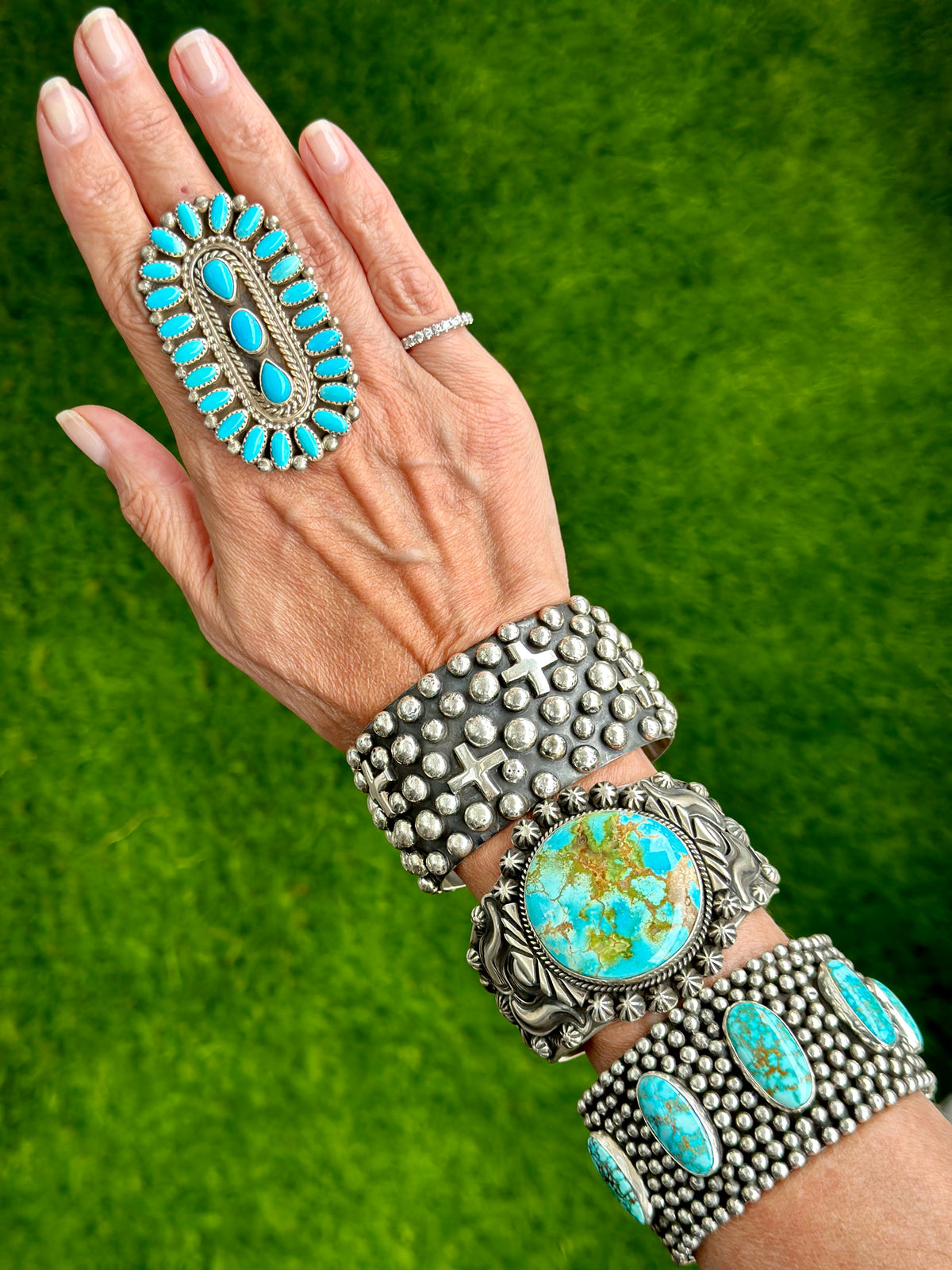 Sleeping Beauty Turquoise Rings and Cuffs – Shoofly505