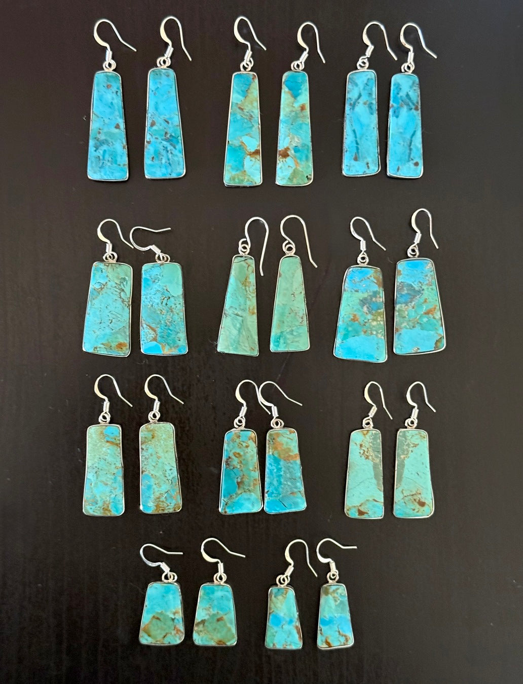 Turquoise Slab Earrings Sale