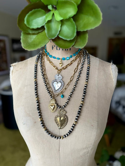 Mixed Metal Necklaces