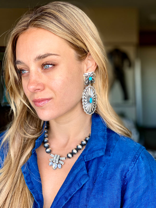 Turquoise and Rhinestones