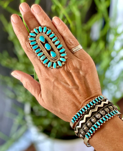 "All Stacked Up" Turquoise Jewelry Set