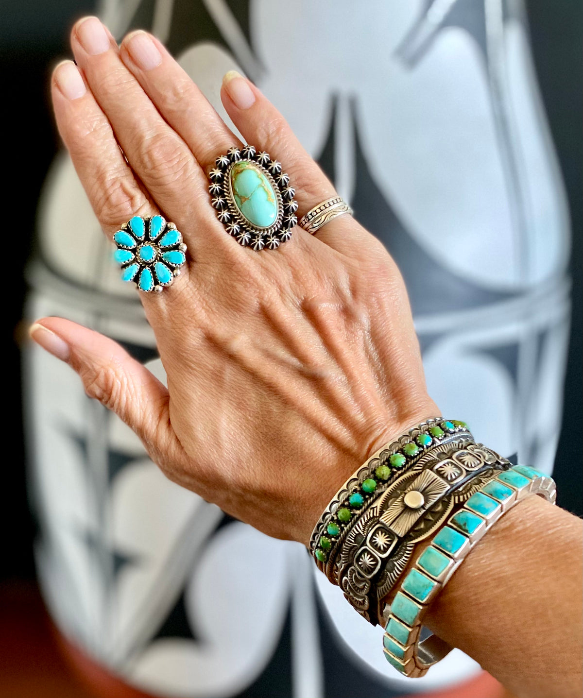 Statement Navajo Rings and Cuffs