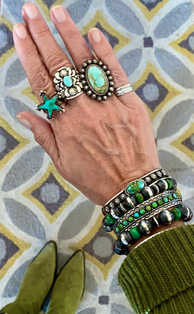 Darryl Becenti Repoussé Turquoise Collection