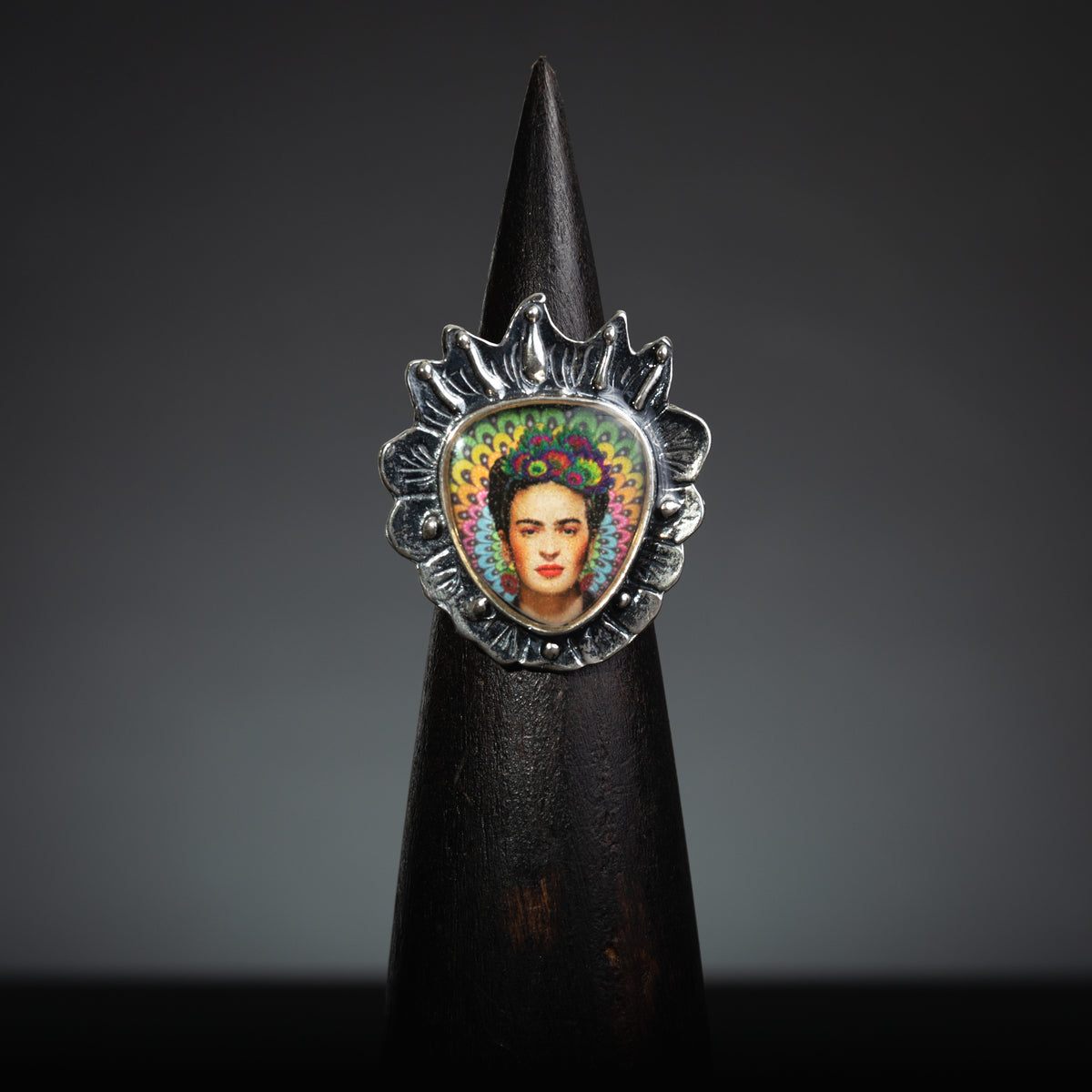 Frida Kahlo Sacred Heart Adjustable Ring