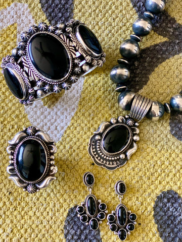 Sterling Silver & Onyx Jewelry
