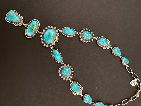'Randall Endito' Inspired Turquoise Navajo Necklace
